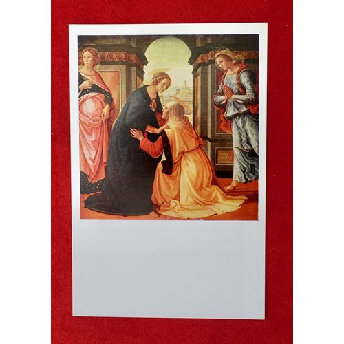 Carte Postale La Visitation. Musée Du Louvre , Paris. Domenico Grillandajo Dit Ghirlandajo (1449-1494)