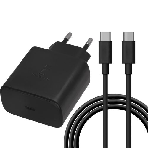 Chargeur Mural Ultra Rapide 45W USB C avec Câble de Charge Rapide de Type C de 45W 1M Compatible avec Samsung Galaxy S23/S22/S21/20/Ultra/  Note10+ Galaxy Tab S8 S8+ S8 Ultra Tab S7 S7+ S7 FE