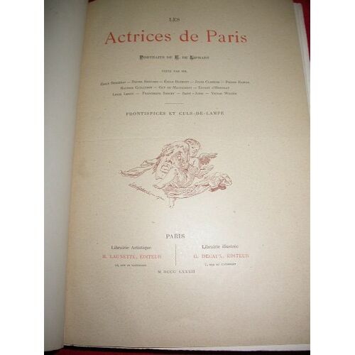 Les Actrices De Paris : Portraits De E. De Liphart