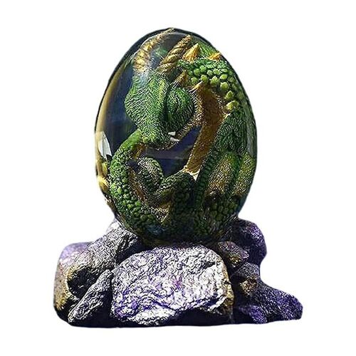 Lava Dragon Egg Ornamental Decor Dinosaur Egg Statue Resin Dragon Egg Crystal Minerale Gemstone Rei