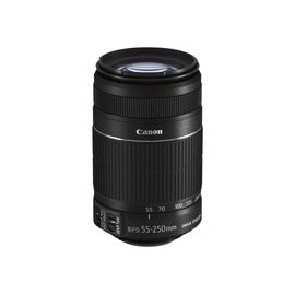 Objectif Canon EF-S - Fonction Zoom - 55 mm - 250 mm - f/4.0-5.6 IS - Canon EF/EF-S - pour EOS 1000, 40, 450, 50, 500, 7D, Kiss F, Kiss X2, Kiss X3, Rebel T1i, Rebel XS, Rebel XSi