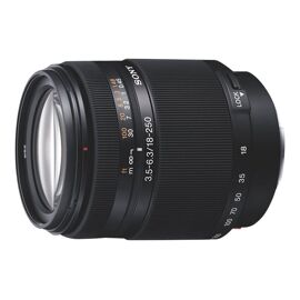 Objectif Sony SAL18250 - Fonction Zoom - 18 mm - 250 mm - f/3.5-6.3 DT - Sony A-type - pour Handycam NEX-VG900; a DSLR-A100, SLT-A57, A58, A65, A77; a NEX F3D, F3K, F3Y; a1; a3000