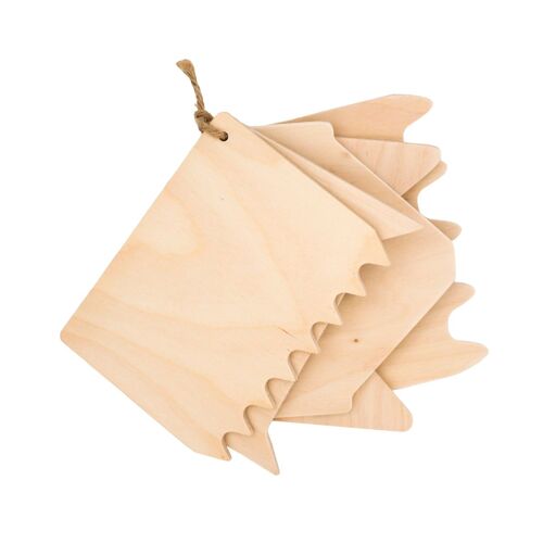 5 Peignes À Sable En Bois