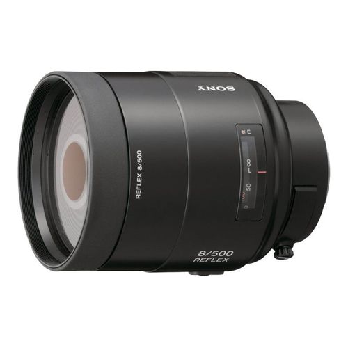 Objectif Sony SAL500F80 - Fonction Télé - 500 mm - f/8.0 - Sony A-type - pour Handycam NEX-VG900; a DSLR-A100, SLT-A55, A57, A58, A65, A77; a NEX F3D, F3K, F3Y; a3000