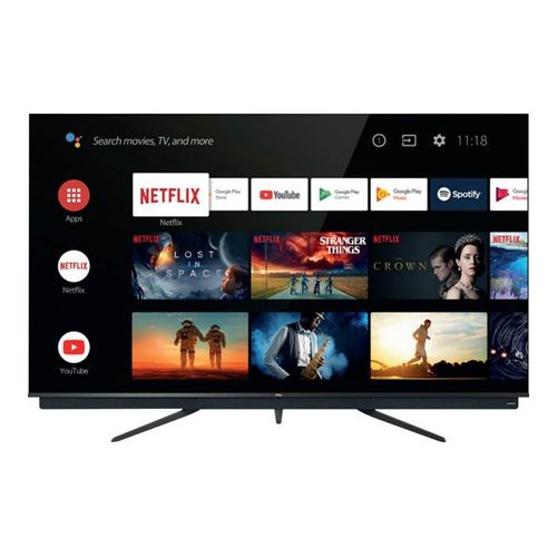 TCL 65C815 - 65" - C815 Series TV LCD rétro-éclairée par LED - QLED - Smart TV - Android TV - 4K UHD (2160p) 3840 x 2160 - HDR - Quantum Dot - titane...