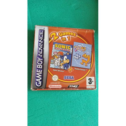 Sonic Advance + Chchu Rocket 2 Games Jeux In En 1 Gba Game Boy Advance Nintendo