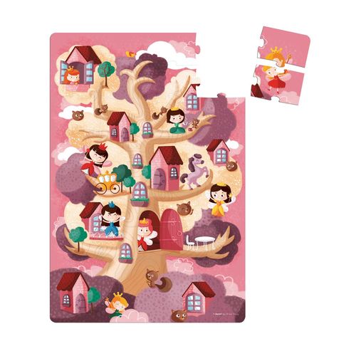 Janod Valisette Puzzle Géant Féérik 36 Pcs