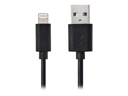 Nedis - Câble Lightning - USB mâle pour Lightning mâle - 1 m - noir