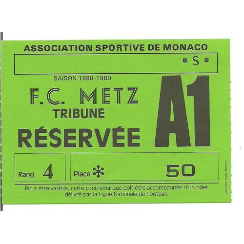 Foot 1988 Monaco / Metz