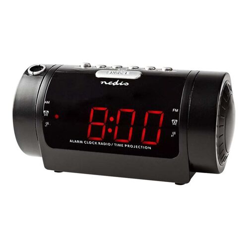 Nedis CLAR005BK - Radio-réveil - noir