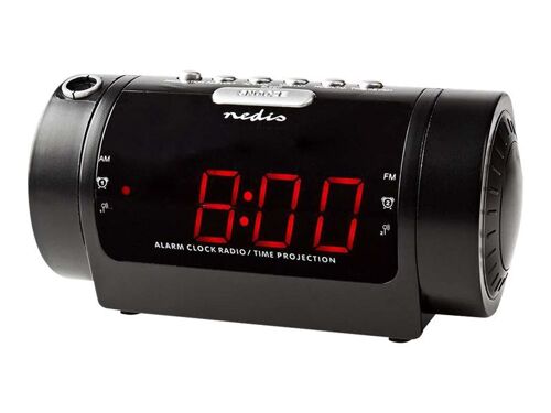 Nedis CLAR005BK - Radio-réveil - noir