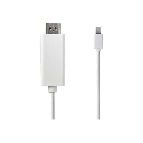 Nedis - Câble adaptateur - Mini DisplayPort mâle pour HDMI mâle - 2 m - blanc - rond
