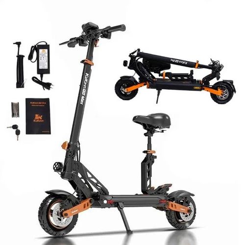 Trottinette Électrique Kukirin G2 Max 10*2.75 '' Pneus Pneumatiques Tout-Terrain 48v 20ah Batterie 80km Portée 3 Vitesses