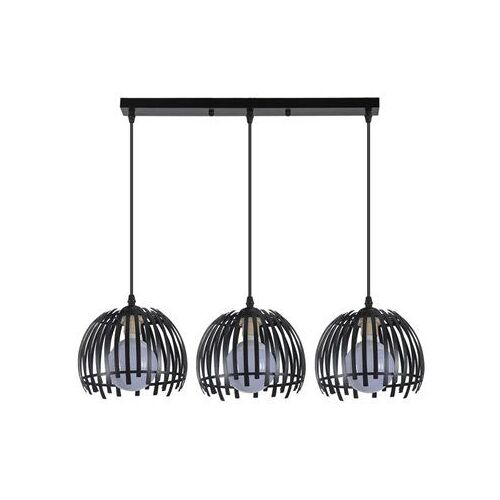 Multiprise latine noire 3xe27 Regx74x20cm