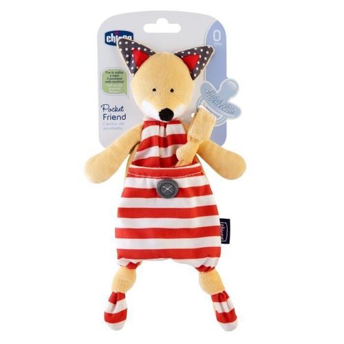 Chicco-Doudou Attache Sucette Pocket Friend Renard
