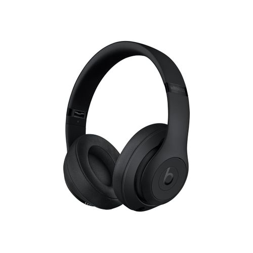 Beats Studio3 Wireless - Écouteurs avec micro - circum-aural - Bluetooth - sans fil - Suppresseur de bruit actif - isolation acoustique - noir mat