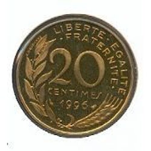 Vends Pièce 20 Centimes Marianne 1996