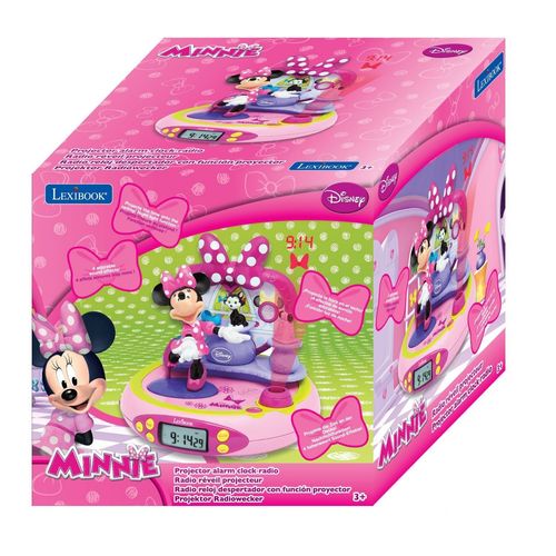 Lexibook Minnie - Radio Réveil Projecteur Minnie Bowtique