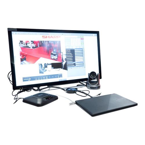 Sharp BIG PAD PN-40TC1 - Classe de diagonale 40" (39.5" visualisable) écran LCD rétro-éclairé par LED - interactive - avec écran tactile 1920 x 1080 - éclairage périphérique - noir
