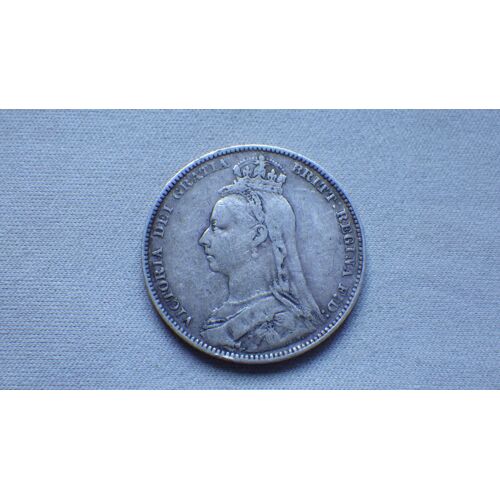 Royaume-Uni 1 Shilling 1891 Pièce En Argent