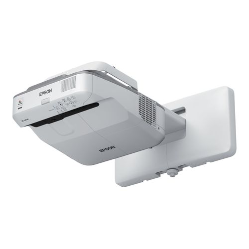 Epson EB-685W - Projecteur 3LCD - 3500 lumens (blanc) - 3500 lumens (couleur) - WXGA (1280 x 800) - 16:10 - 720p - LAN - gris, blanc