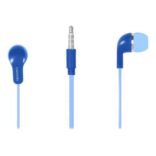 Canyon CNS-CEPM02BL - Écouteurs avec micro - intra-auriculaire - filaire - jack 3,5mm - bleu