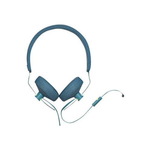 Coloud The No 8 - Écouteurs avec micro - circum-aural - filaire - jack 3,5mm - bleu/jaune