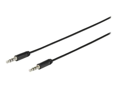 eSTUFF - Câble audio - mini-phone stereo 3.5 mm mâle pour mini-phone stereo 3.5 mm mâle - 2 m - noir