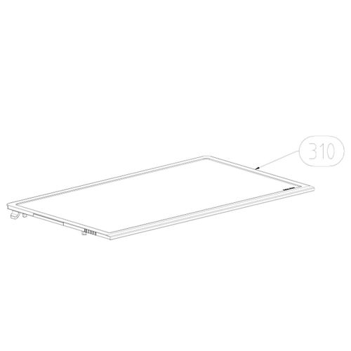 Clayette étagère (repère 310) Réfrigérateur congélateur (4397060100 BEKO)