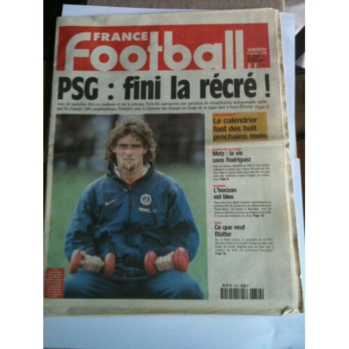 France Football Bis N° 2752 : Marco Simone(Psg)/Metz/Blatter
