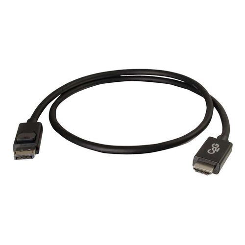 C2G 2m DisplayPort to HDMI Adapter Cable - Black - Câble adaptateur - DisplayPort mâle pour HDMI mâle - 2 m - blindé - noir