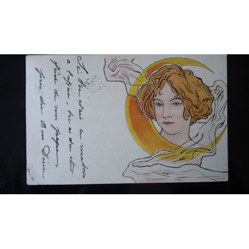 Ancienne Carte Postale Cpa Art Nouveau Henri Meunier Ca 1900