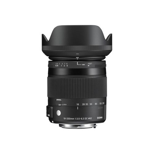Objectif Sigma Contemporary - Fonction Macro - 18 mm - 200 mm - f/3.5-6.3 DC Macro OS HSM - Canon EF/EF-S
