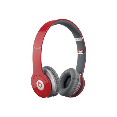 Beats Solo HD - Écouteurs avec micro - circum-aural - filaire - jack 3,5mm - rouge