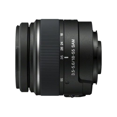 Objectif Sony SAL1855 - Fonction Zoom - 18 mm - 55 mm - f/3.5-5.6 DT SAM - Sony A-type - pour Handycam NEX-VG900; a SLT-A58, A65, A77; a NEX 5R, 5RK, 5RL, 5RY, 5T, 5TY, 6, 6L, 6Y, F3Y