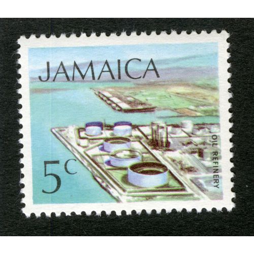 Timbre Non Oblitéré Jamaica, Oil Refinery, 5c