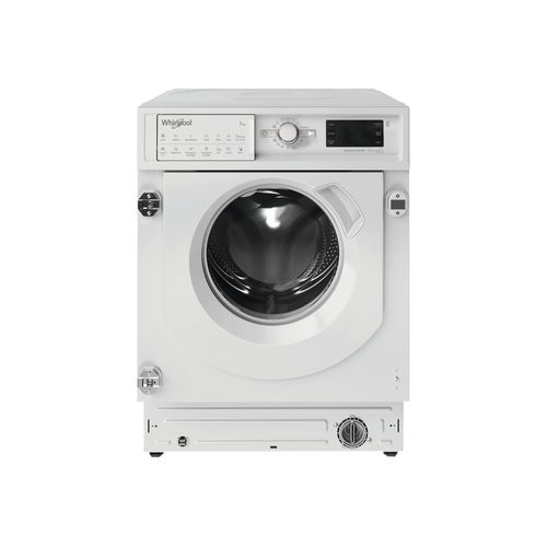Machine à laver hublot Whirlpool BIWMWG71483FR N - intégré - Niche - 60x57x82 cm (lxpxh) - 52 litres - 7 kg - 1351 tours/min - blanc