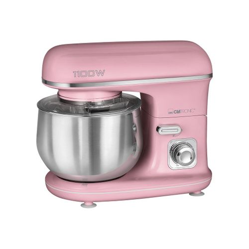Robot pétrin multifonction 5L 1100W rétro Clatronic KM 3711 Rose