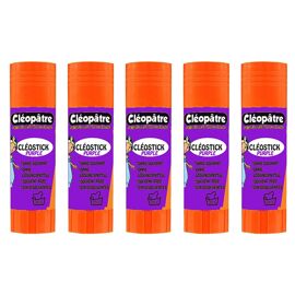 Cléopâtre Lot De 5 Bâtons De Colle "Cléostick Purple" En 8 Gr