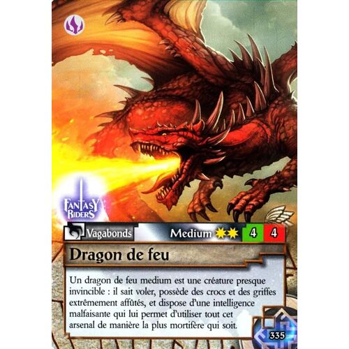 Dragon De Feu - Fantasy Riders - Panini - 335/396