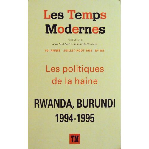 Les Temps Modernes N° 583