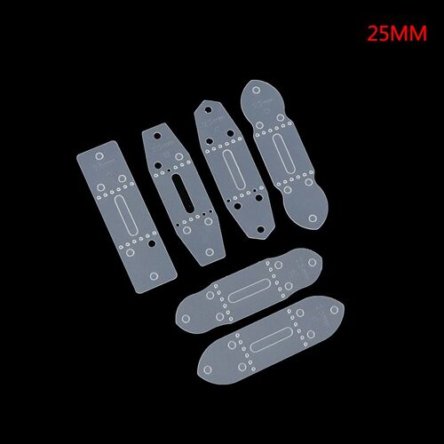 Gabarits D'extrémité De Tête De Construction De Ceinture En Cuir Pvc, Moule De Poinçonnage, Outil De Galets, Artisanat Du Cuir Bricolage, Ensemble De 6 Pièces