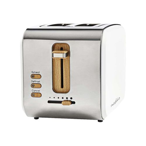 Nedis - Grille-pain - 2 tranche - 2 Emplacements - blanc