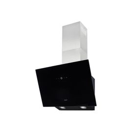 Exquisit KFD 60-8 - Cheminée coudée Verre inox/noir