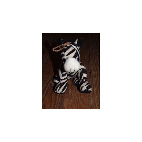Zebre Eluz Doudou Rayé Noir Blanc Peluche De 17 Cm