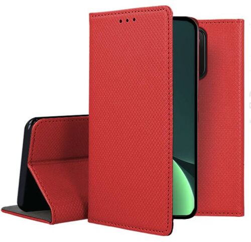 Housse pour Xiaomi 13 Pro 5G - etui coque pochette portefeuille + verre trempe - ROUGE MAGNET
