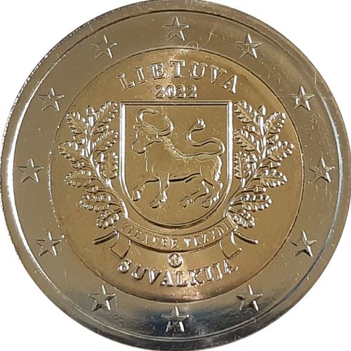 2 Euros Lituanie 2023: Région De Sudovie- Unc