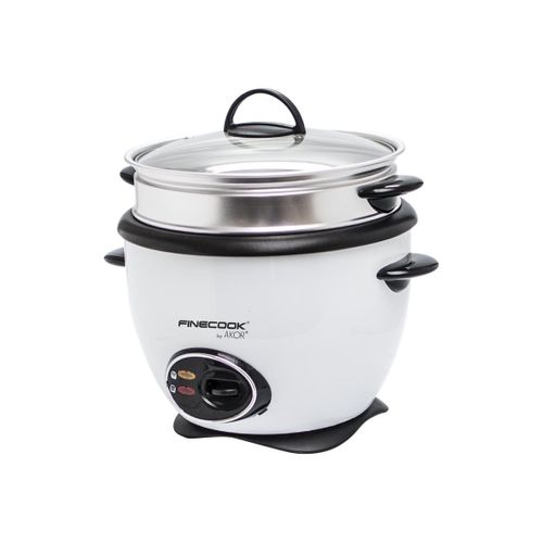 FINECOOK by AKOR RK180N - Cuiseur à riz/cuiseur à vapeur - 1.8 litres - 650 Watt - noir