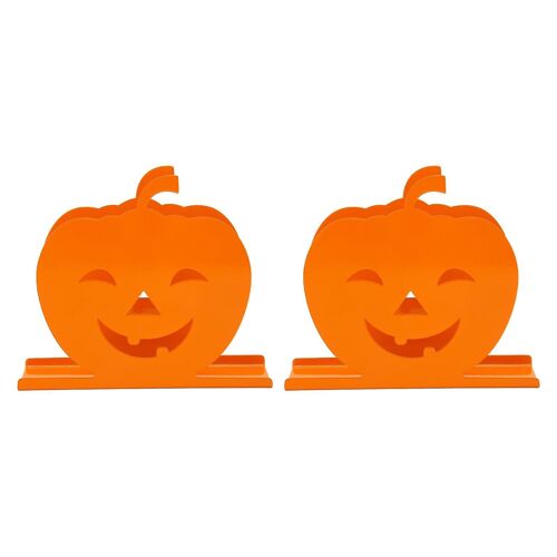 Porte-serviettes décoratifs en forme de citrouille - Distributeurs de mouchoirs en fer durables pour les restaurants et les hôtels