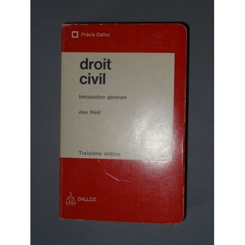 Droit Civil, Introduction Générale, Troisième Édition